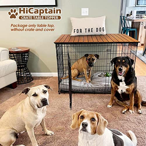 Pet Crate Table Topper – Foldable Wire Dog Kennel Topper Custom Pet Crate Table (L, for 42 inch Crate)