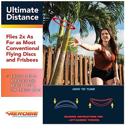 Aerobie Sprint Ring Outdoor Flying Disc, 10 Inches, Yellow - color: Sprint Ring Yellow