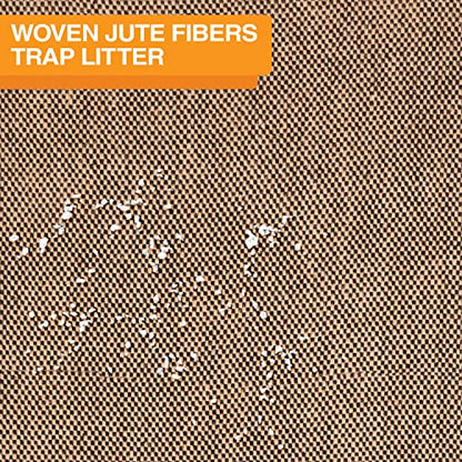 Neater Pets Jute Cat Litter Trapping Mat - Catches Spilled Litter Mess from Kitty Litter Box to Protect Floors, Soft on Cats Paws, Anti-Skid Backing, Easy to Clean, Checkered, 24" x 36" - color: Checkered