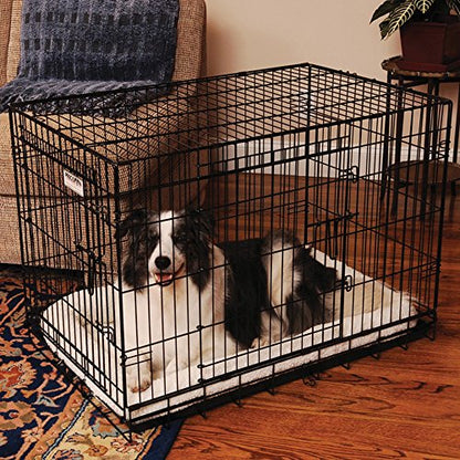 Precision Pet Products Two Door Great Crate Wire Dog Crate, 42 Inch, For Pets 70-90 lbs, With 5-Point Locking System - size: 42.0"L x 28.0"W x 30.0"H