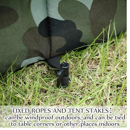 Soaoo 3 Pcs Cat Houses for Outdoor Stray Cats Shelter Weatherproof Outside House Indoor Foldable Pet Cave with Tent Stakes for Wild Animal Dogs(Camouflage Style) - style: Camouflage Style