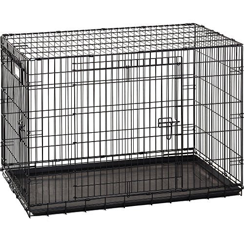 Precision Pet Products Two Door Great Crate Wire Dog Crate, 42 Inch, For Pets 70-90 lbs, With 5-Point Locking System - size: 42.0"L x 28.0"W x 30.0"H