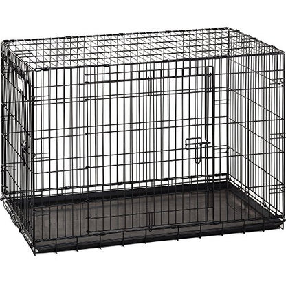 Precision Pet Products Two Door Great Crate Wire Dog Crate, 42 Inch, For Pets 70-90 lbs, With 5-Point Locking System - size: 42.0"L x 28.0"W x 30.0"H