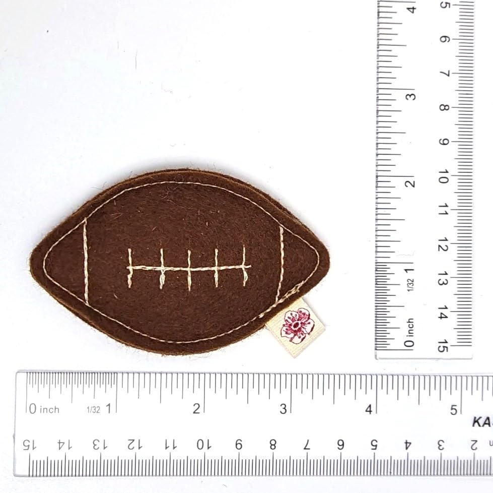 Catnip Toy – Football Shape, Organic Catnip, 100% Wool Felt, Grown & Made in The USA - Football - color: Football, size: 1 pack