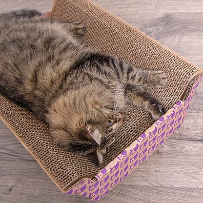 SmartyKat Super Scratcher Chaise Corrugated Cat Scratcher, Catnip Infusion Technology - Brown, One Size - size: One Size, style: Super Scratcher (Catnip Infused)