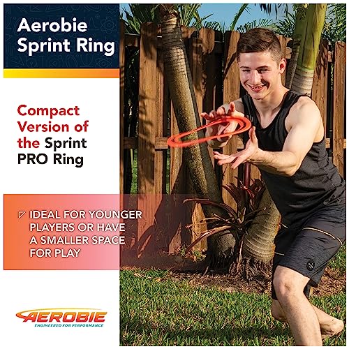 Aerobie Sprint Ring Outdoor Flying Disc, 10 Inches, Yellow - color: Sprint Ring Yellow