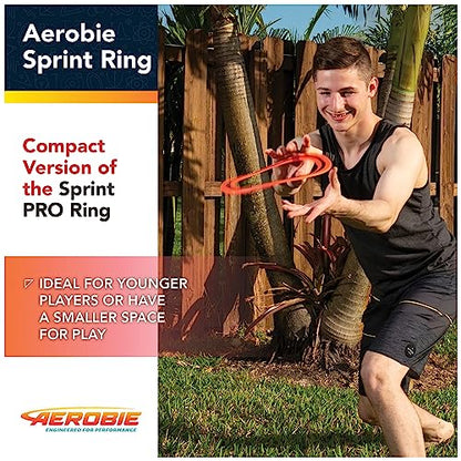 Aerobie Sprint Ring Outdoor Flying Disc, 10 Inches, Yellow - color: Sprint Ring Yellow