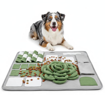 Snuffle Mat for Dogs – Interactive Feeding Mat for Slow Eating, 23.6 in x 23.6 in, Mental Stimulation & Boredom Relief (Sage Green) - color: Sage Green