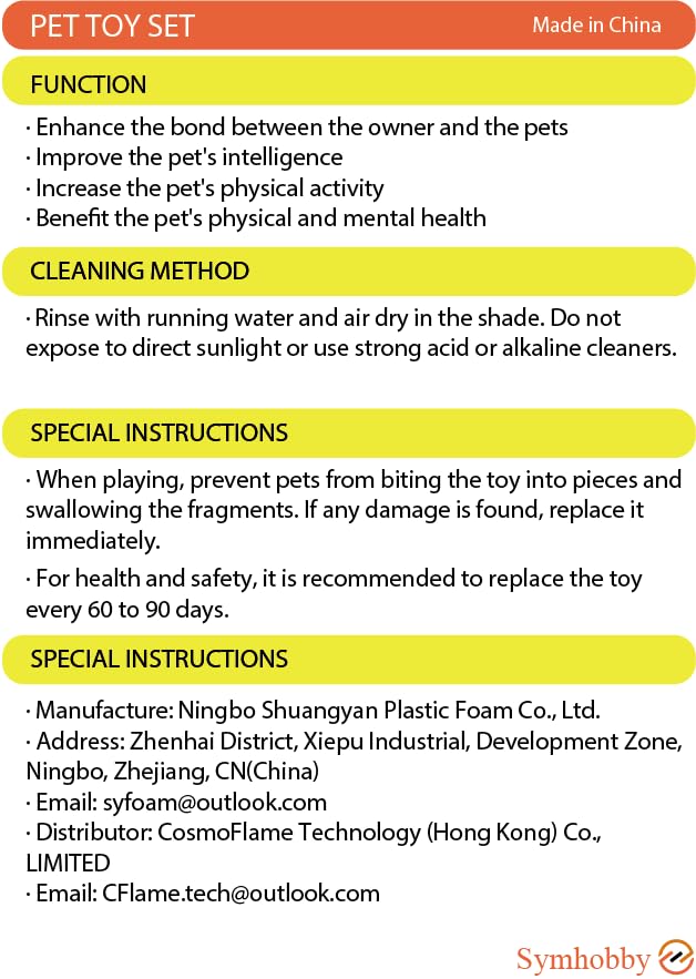 SYMHOBBY Indestructible Dog Toys Balls for Small Dogs 1.97inch Durable Bouncy Floating Interactive Toys with Pull Ring and Bone 3Pcs