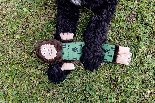 Lazy One Bigfoot Squeaky Dog Toy, Soft Crinkle Toy for Dogs, Durable Fabric for Small, Medium, and Large Breeds - color: Bigfoot Dog Toy