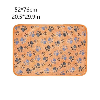 Soft Warm Fleece Pet Blanket, Cartoon Plush Blanket for Dogs and Cats, Cat and Dog Cover, Machine Washable, Brown, 20 * 30Inch - color: Brown, size: 20*30Inch
