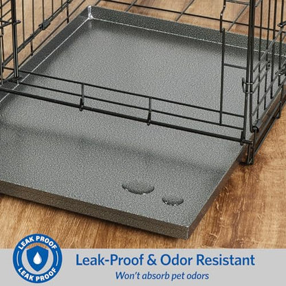 MidWest Homes for Pets Metal Dog Crate Replacement Pan; 36 inch - size: 36 Inch
