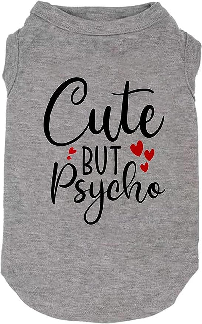 Dog Clothes Puppy T Shirt Vest Soft and Light-Weight for Small Large Dogs with 'Bitches Love ME' Slogan Prining Pet Apparel(X-Small,SG-Grey01) - color: SG-Grey01, size: X-Small