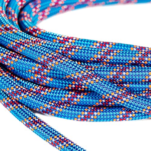 Pet Fit For Life Heavy Duty 30 Ft Bungee Tie Out Cable for Safe Outside Dog and Puppy Yard Play with Stretch Resistance and Dual Clasps - Pairs with PFFL Dog Anchor Stake for Small/Medium/Large Dogs
