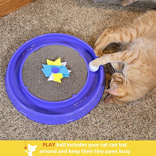 Kitty City Cat Scratchers - Cat Scratching Pad & Ball Track Scratcher - color: A) XL Scratcher