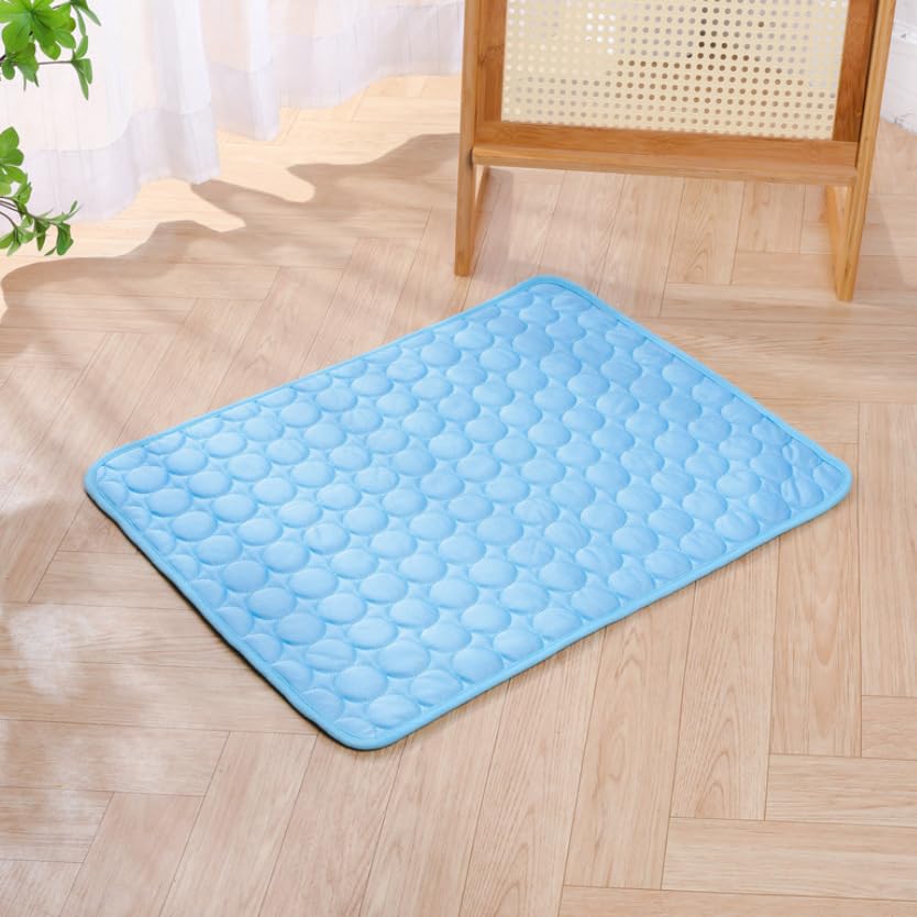 1pcs Dog Bed Cover Pet Blanket for Furniture Bed Couch Sofa Reversible, Breathable, Washable Pet Blankets, Dog Cooling Mat, Blue, 40 * 30cm - color: Blue, size: 40*30cm