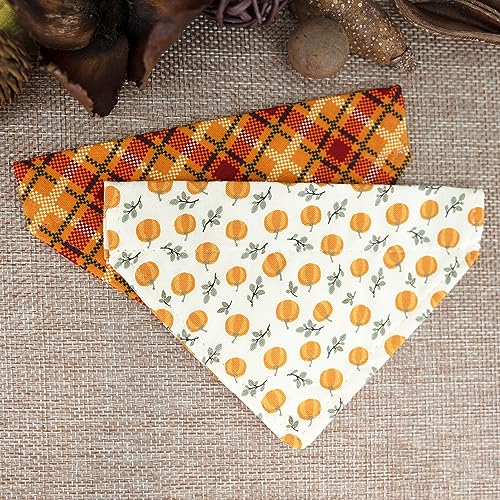Ultra Joys Breakaway Cat Collar With Bells - For Boys & Girls, Kittens - With Bandana Pumpkin Small - color: Pumpkin-Bandana Collar, size: Small