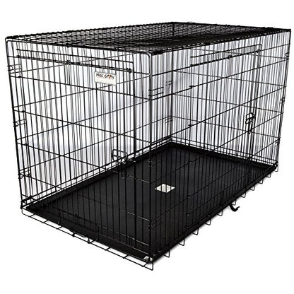 Precision Pet Products Two Door Great Crate Wire Dog Crate, 42 Inch, For Pets 70-90 lbs, With 5-Point Locking System - size: 42.0"L x 28.0"W x 30.0"H