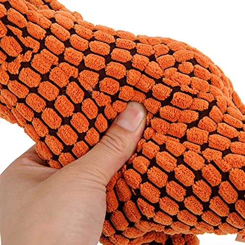 Puppy Chew Toys, Durable Fabric Funny Soft Dog Toys for Puppies,Interactive Heavy Duty Indestructible Interactive Dog Toy for Teething Small Medium Breeds Puppy Home Indoor Anxiety Relief Playing - color: Brown