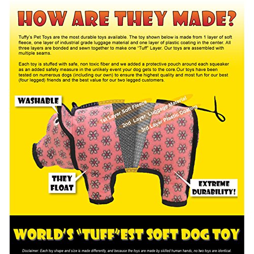 TUFFY - World's Tuffest Soft Dog Toy -Ultimate Boomerang Camo Blue-Squeakers-Multiple Layers.Made Durable, Strong & Tough.Interactive Play(Tug, Toss & Fetch).Machine Washable & Floats - color: Camo Blue, style: Bowmerang