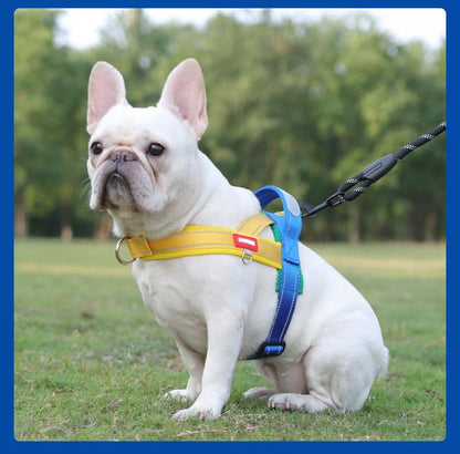 Dog Harness,No Pull Dog Harness, Adjustable Soft Harness with Breathable Mesh Padded, Reflective Lightweight Harness for Extra Small Medium Dogs Yellow-S - color: Yellow, size: S