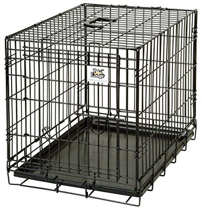 Pet Lodge® Wire Dog Crate | Small Pet Carrier | Easy to Clean | Multi-Functional Pet Crate | Single Door Crate | Great for Pets Up to 30lbs | Small - size: Small