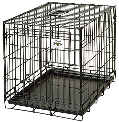 Pet Lodge® Wire Dog Crate | Small Pet Carrier | Easy to Clean | Multi-Functional Pet Crate | Single Door Crate | Great for Pets Up to 30lbs | Small - size: Small