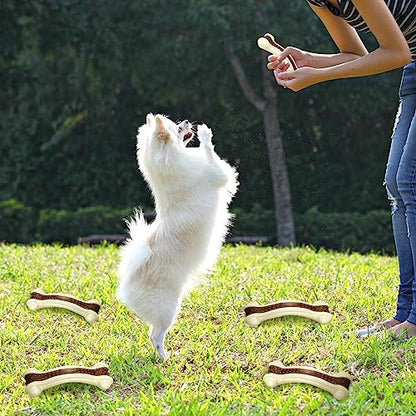 Sosation 3 Pack Chew Toys for Aggressive Chewers, Bone Toys Nylon Beef Flavor Dog Teething Toys for Large/Medium/Small Puppies Breeds(Small, Large, Medium, Curved Bone) - size: Small, Large, Medium, style: Curved Bone