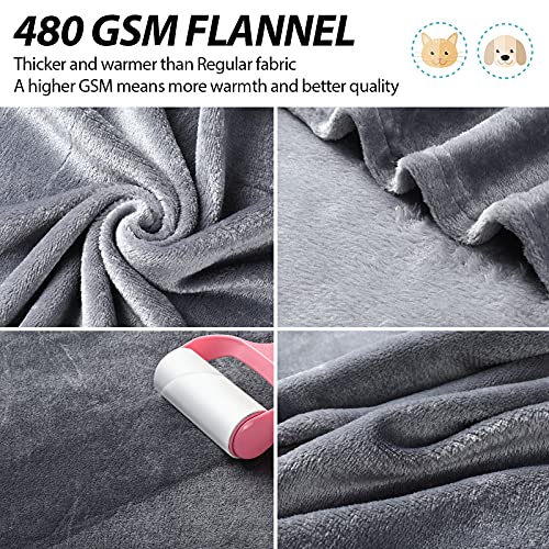 8 Pieces Pet Blanket Soft Fleece Warm Sleep Mat for Dogs Cats Reversible Washable Blanket Fluffy Cute pet Supplies for Small Medium Large Puppy Kitten, 19.7X 27.6 Inches, 8 Colors