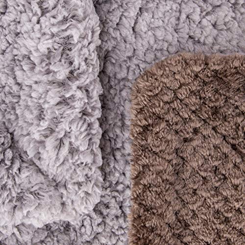DG-Eagle Grey Plush Fleece Receiving Blanket for Dog, Cat, Couch, Travel - Warm, Soft, 24" x 32" - color: Dg-eagle Grey, size: Blanket (24" x 32")