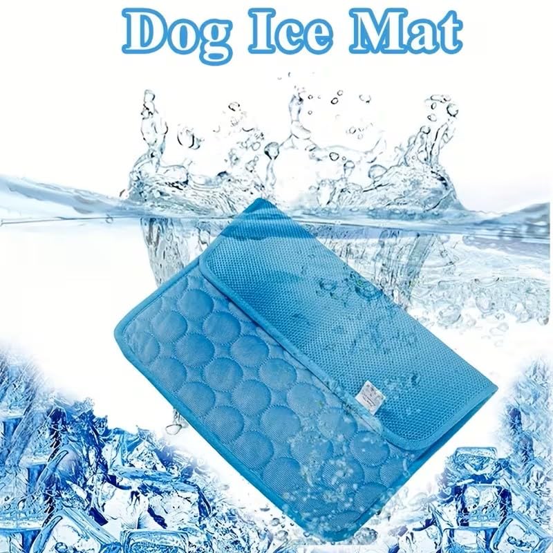 1pcs Dog Bed Cover Pet Blanket for Furniture Bed Couch Sofa Reversible, Breathable, Washable Pet Blankets, Dog Cooling Mat, Blue, 40 * 30cm - color: Blue, size: 40*30cm