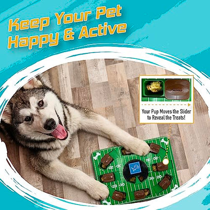 Pets First NFL Detroit Lions Puzzle Toy, Puzzle Treat Dog Toy, Interactive Dog Treat Toy, Dog Puzzle - color: DETROIT LIONS, size: Standard