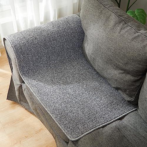 SHENGOCASE 67"x 23.6" Thickened Cat Wall Climbing Carpet, Cat Wall Furniture Scratcher, Scratching Post, Couch Sofa Protector (Grey) - color: Grey