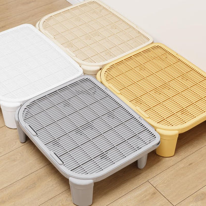 Greywaterproof Cat Mat, 19.69"X15.95"X3.54" Litter Box Mat, Easy Clean, Non-Slip, Urine-Proof Kitty Litter Catcher Mat - color: Grey, size: 3.54" High
