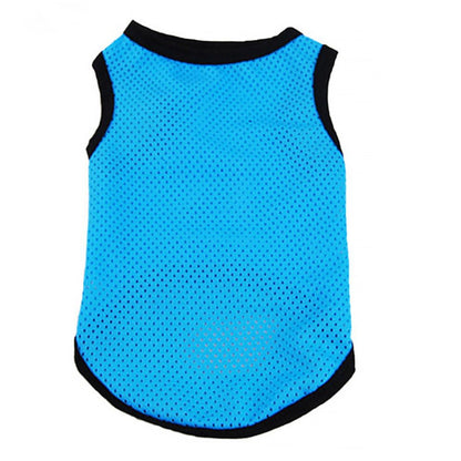 Toddmomy Pet Cooling Vest Mesh Sleeveless Dog Shirt Blue M Breathable Puppy Clothes Lightweight Pet Apparel for Summer Outdoors
