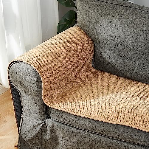 SHENGOCASE 67"x 23.6" Thickened Cat Wall Climbing Carpet, Cat Wall Furniture Scratcher, Scratching Post, Couch Sofa Protector (Camel) - color: Camel