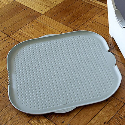Modkat® Katch Litter Mat for Cats -Traps Litter and Mess, Non-Slip, Easy to Clean, Soft Material, Waterproof, Grey