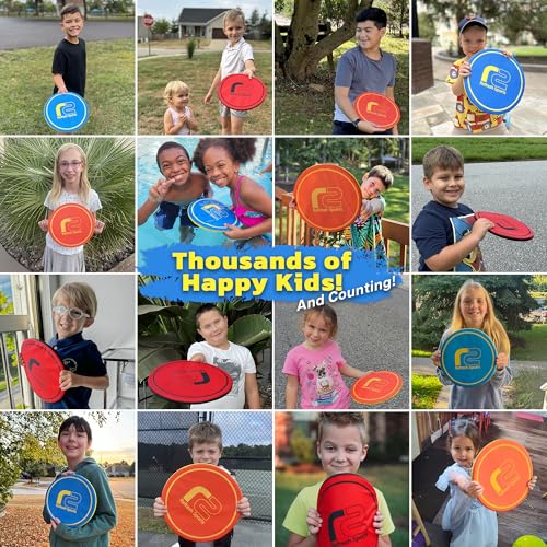 Soft Flying Disc for Kids: Easy To Use Beach Disc - Durable Design Floats On Water! Beach Toys, Pool Toys & Frisbbee for Adults Outdoor Fun Pool Toy - Boy Gifts & Girls Ages 5 6 7 8 9 10 11 12 13 14 - color: Red