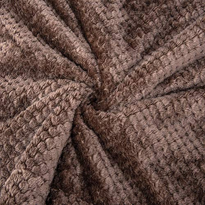 DG-Eagle Grey Plush Fleece Receiving Blanket for Dog, Cat, Couch, Travel - Warm, Soft, 24" x 32" - color: Dg-eagle Grey, size: Blanket (24" x 32")