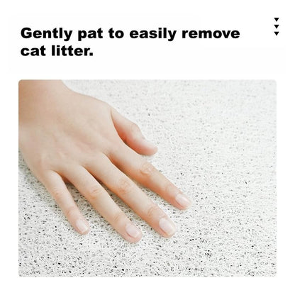 32"x20" Cat Litter Box Trapping Mat, Cute Kitty Paw Design, Soft Comfortable, Easy Clean, Anti Slip PVC Material Liners, Welcome Mat, Entryway Rug (Orange) - color: Orange