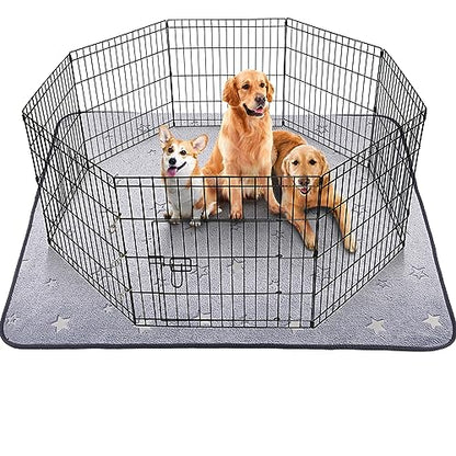 LOOBANI Washable Pee Pads for Dogs, Fast Absorption Reusable Puppy Pad, Waterproof Whelping Pads, Training Pet Playpen Mat for Floor, Dog Crate, 1 Pack 72 x 72 in - size: 72x72 in(1 Pack)