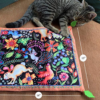 FUZZU Sweet Spot Kitty Carpet with Catnip (Summer's Dream) - style: Summer's Dream