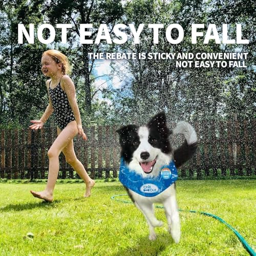 ALL FOR PAWS Dog Cooling Bandana, Cooling Bandanas for Medium Dogs, Dog Cooling Neck Wrap, Cooling Scarf for Dogs, Blue Ice Dog Neck Cooler for Summer (M) - size: Medium