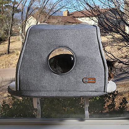 K&H Pet Products Universal Mount Kitty Sill Hooded Fleece 14 X 24 Inches