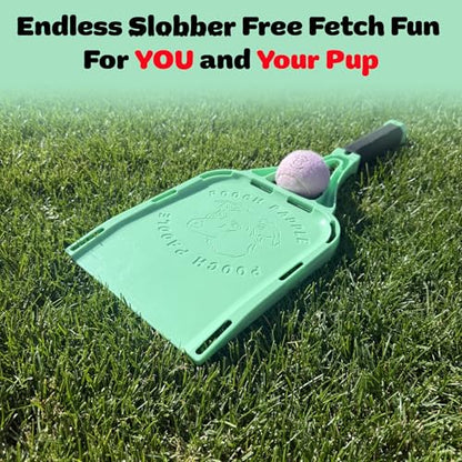 Dog Ball Launcher with 3 Balls - Long-Distance Ball Thrower for Dogs with Ergonomic Grip & 3 Durable Balls – Hands-Free Pickup, Slobber-Free Play for Park, Beach & Backyard
