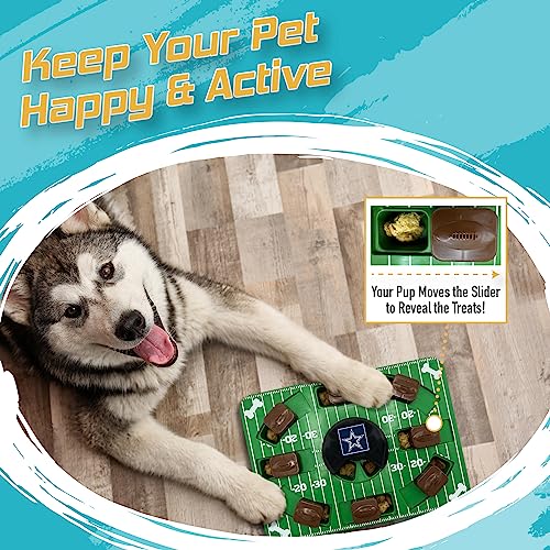 Pets First NFL Dallas Cowboys Puzzle Toy, Puzzle Treat Dog Toy, Interactive Dog Treat Toy, Dog Puzzle - color: DALLAS COWBOYS, size: Standard