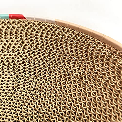 Cat Scratcher Lounge Bed - Lounge Couch for Indoor Cats Oval Shape 17"x13" Long Lasting Furniture