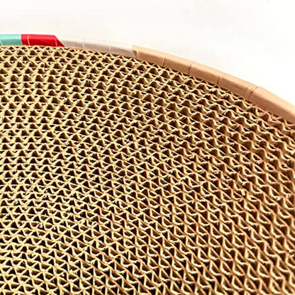 Cat Scratcher Lounge Bed - Lounge Couch for Indoor Cats Oval Shape 17"x13" Long Lasting Furniture
