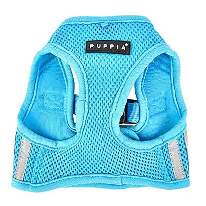 Puppia Soft Vest Dog Harness No Choke Step-in Reflective Triple Layered Breathable Mesh for Small and Medium Dog, Sky Blue, Small - color: SKY BLUE, size: Small