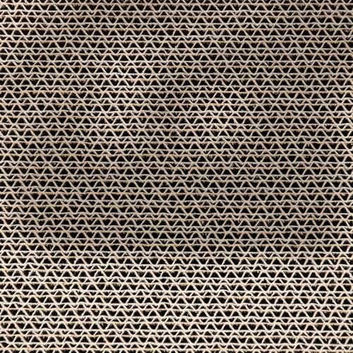 Zodaca Cat Scratcher Bed - Reversible Cardboard Cat Scratch Pad - Catnip Bed for Indoor Felines - Kitten Scratcher Lounger for Stretch & Relax - Pack of 3, 16.75 x 8 x 2.4 in